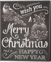 Framed Chalkboard Christmas Sayings I