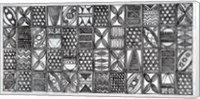 Framed Patterns of the Amazon I BW