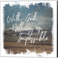 Framed 'Wild Wishes I With God' border=