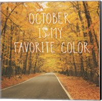 Framed 'October Color II' border=
