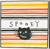 Framed 'Halloween Spooky Cat' border=