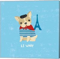 Framed 'Good Dogs French Buldog' border=