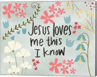 Framed Jesus Loves Me