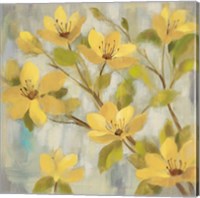 Framed Golden Bloom I Neutral