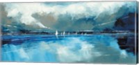 Framed Blue Sky and Boats I