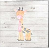 Framed Watercolor Giraffe