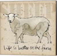 Framed 'Farm Life IV' border=