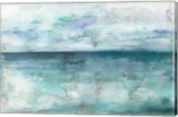 Framed Ocean Blues Landscape