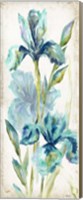 Framed Watercolor Iris Panel REV I
