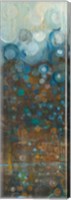 Framed Blue and Bronze Dots IV