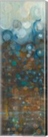 Framed Blue and Bronze Dots IV