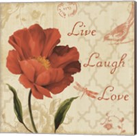 Framed Live Laugh Love Sq