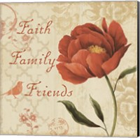 Framed Faith Family Friends Sq
