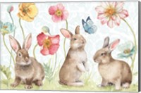 Framed Spring Softies Bunnies I