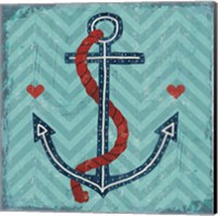 Framed Nautical Love Anchor