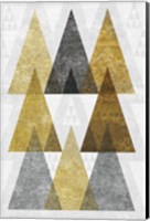 Framed Mod Triangles IV Gold