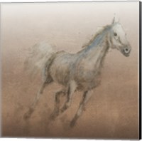 Framed Stallion I on Leather