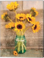 Framed Country Sunflowers I