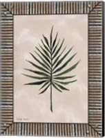 Framed Palm Leaf Galvanized