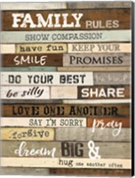 Framed Family Rules