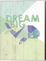 Framed Dream Big Whale