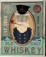 Framed Fisherman III Old Salt Whiskey