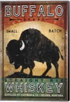 Framed Buffalo Whiskey