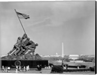 Framed 1960s Marine Corps Monument In Arlington