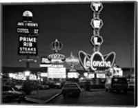 Framed 1980s Night Neon On The Strip