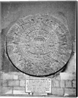 Framed Aztec Calendar Stone Of The Sun