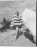 Framed 1960s Blond Bathing Beauty