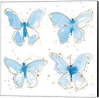 Framed Gilded Butterflies