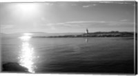 Framed Lighthouse Sound Black and White