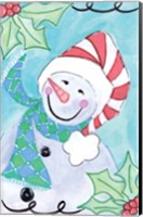 Framed Happy Snowman II