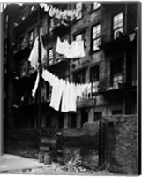 Framed 1930s Tenement Building With Laundry