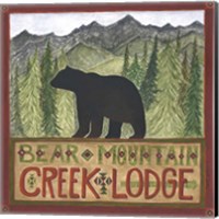 Framed Bear Mountain Creek Lodge