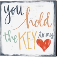 Framed Key to My Heart