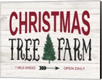 Framed Christmas Tree Farm