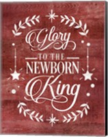 Framed Glory to the Newborn King
