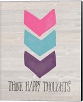 Framed Think Happy Thoughts