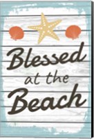 Framed Blessed at the Beach