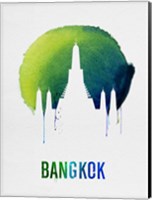 Framed Bangkok Landmark Blue
