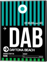 Framed DAB Daytona Beach Luggage Tag II