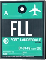 Framed FLL Fort Lauderdale Luggage Tag II