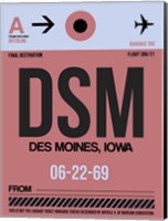 Framed DSM Des Moines Luggage Tag I
