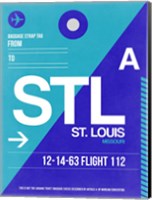 Framed STL St. Louis Luggage Tag II