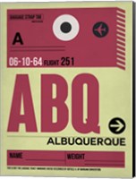 Framed ABQ Albuquerque Luggage Tag II