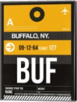 Framed BUF Buffalo Luggage Tag II