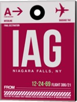 Framed IAG Niagara Falls Luggage Tag I