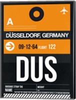 Framed DUS Dusseldorf Luggage Tag II